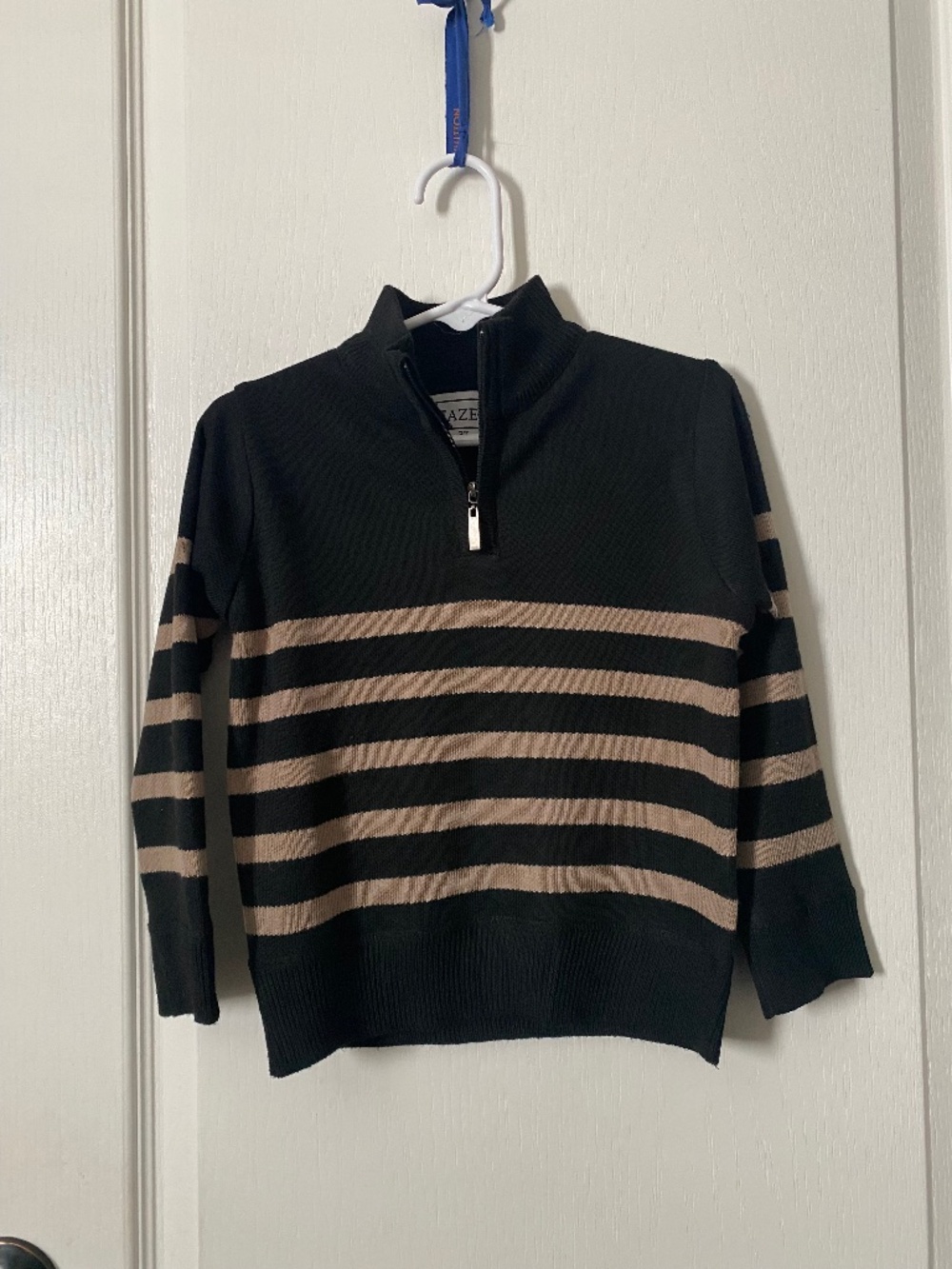 black and brown sweater